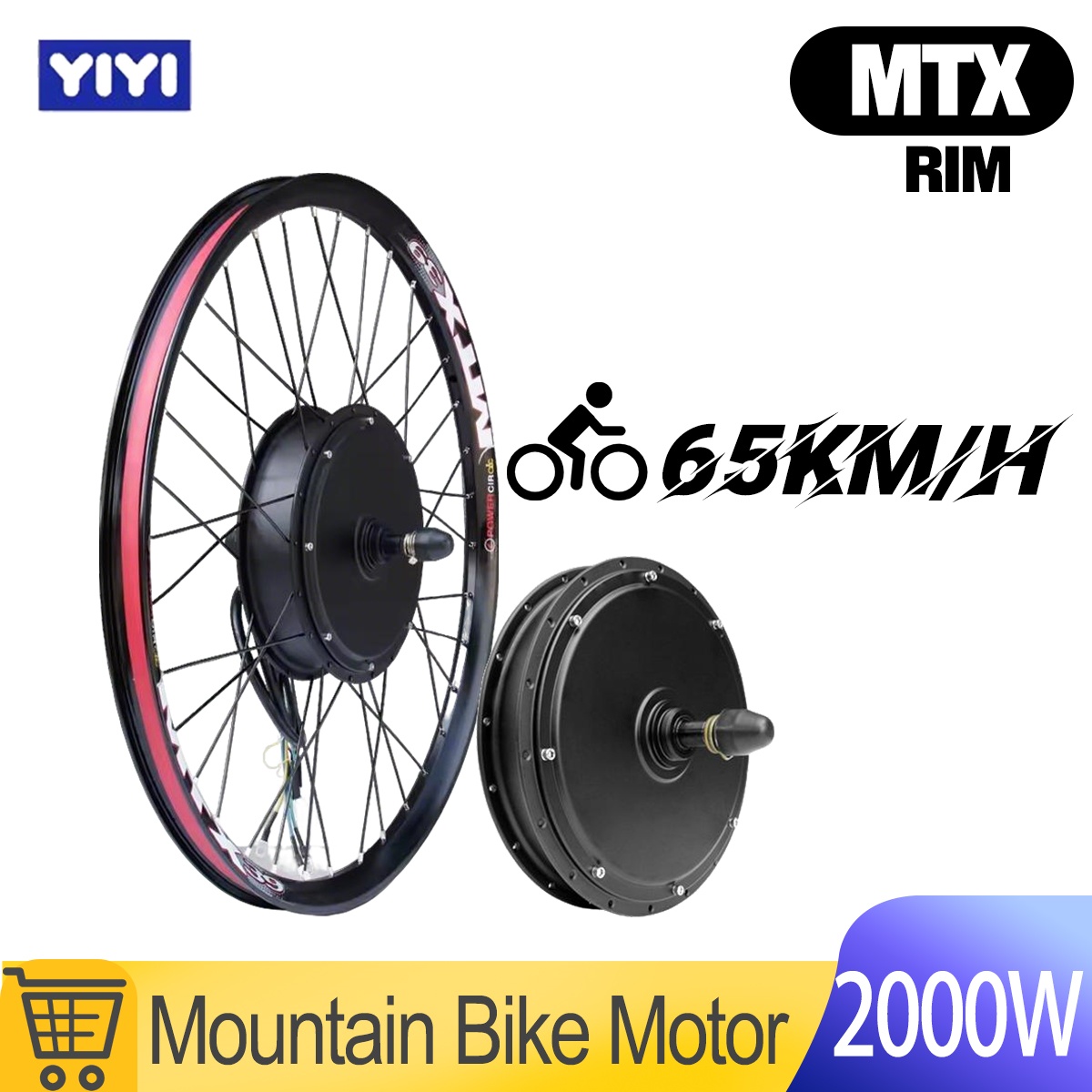 72V 5000W Hub Motor Kit - Motor de Bicicleta Eléctrica MTX 48V52V