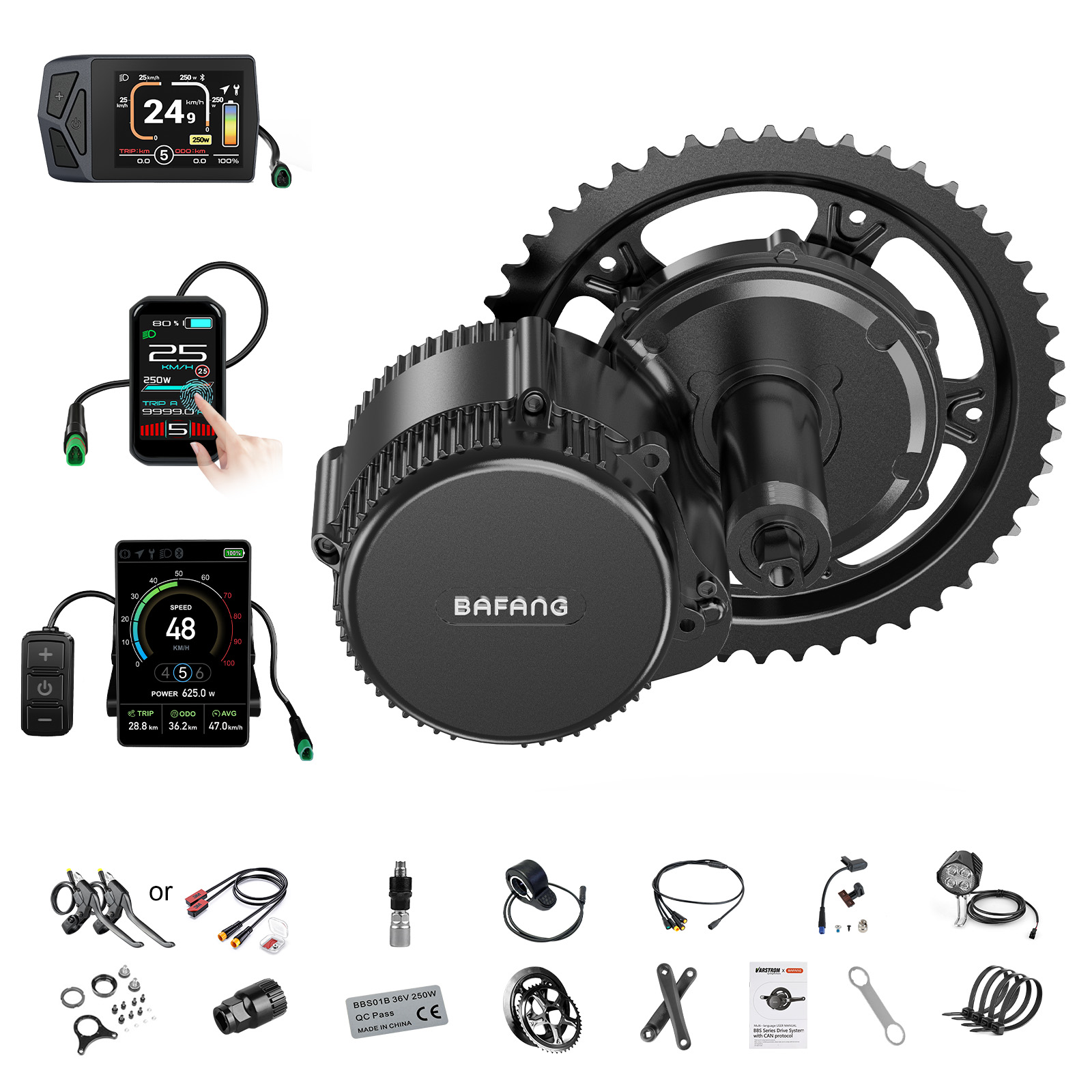 Mid Drive Motor Kit 52V 1000W - [Envío Local en EE. UU.] Kit