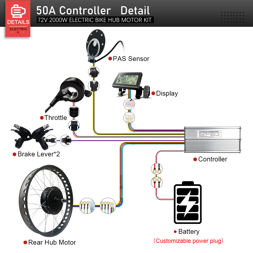 Kit de conversión para bicicle - Fat Tire Ebike Conversion Kit 2000W reseña y precio