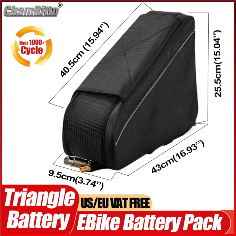 Batería triangular de litio pa - Ebike Conversion Kit 72V 3000W reseña y precio