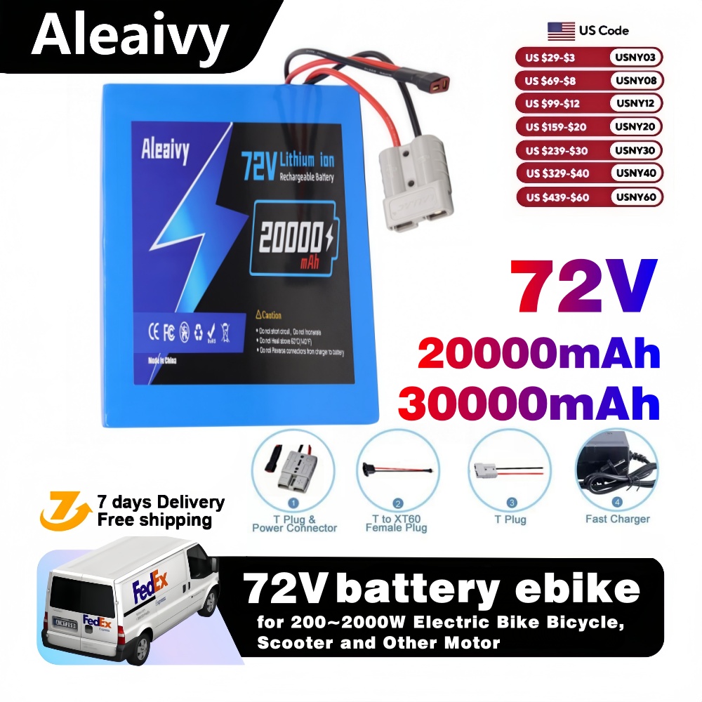 Envío desde EE. UU. Batería de - Electric Bicycle Battery 72V 30Ah reseña y precio