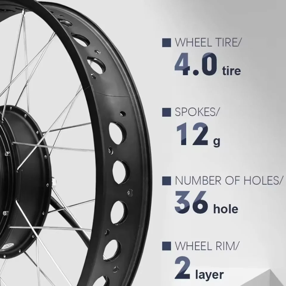 Kit de conversión para bicicle - Fat Tire Ebike Conversion Kit 2000W reseña y precio